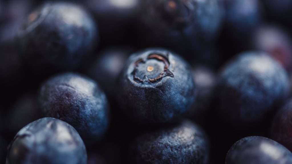 A photo of blueberries