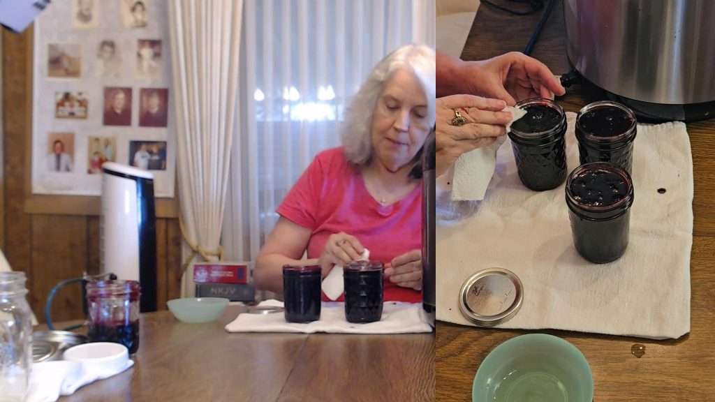 wiping the rims with a paper towel dipped in vinegar.