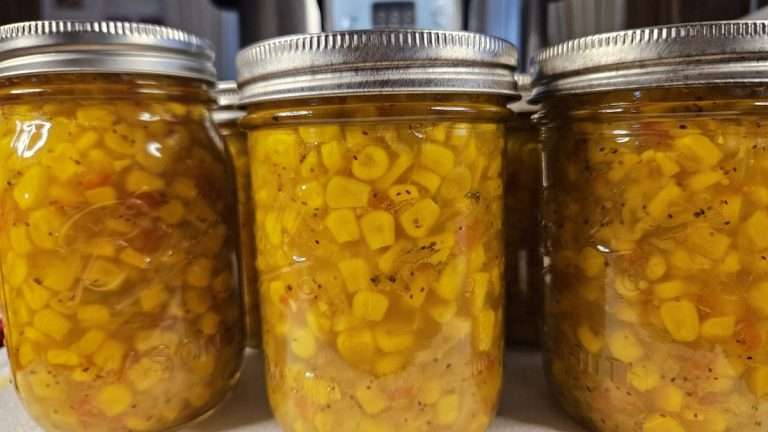 Canning Corn Relish in the Nesco Canner