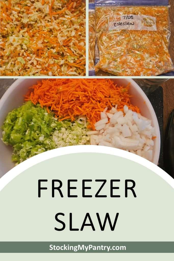 freezer slaw ingredients pin