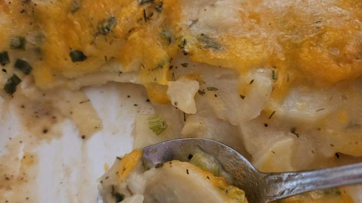 Easy Scalloped Potatoes with Dehydrated Potatoes - Stocking My Pantry