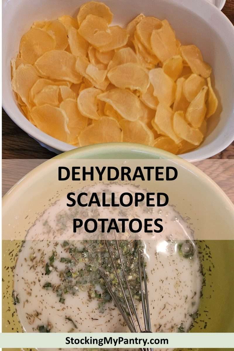 Easy Scalloped Potatoes with Dehydrated Potatoes - Stocking My Pantry