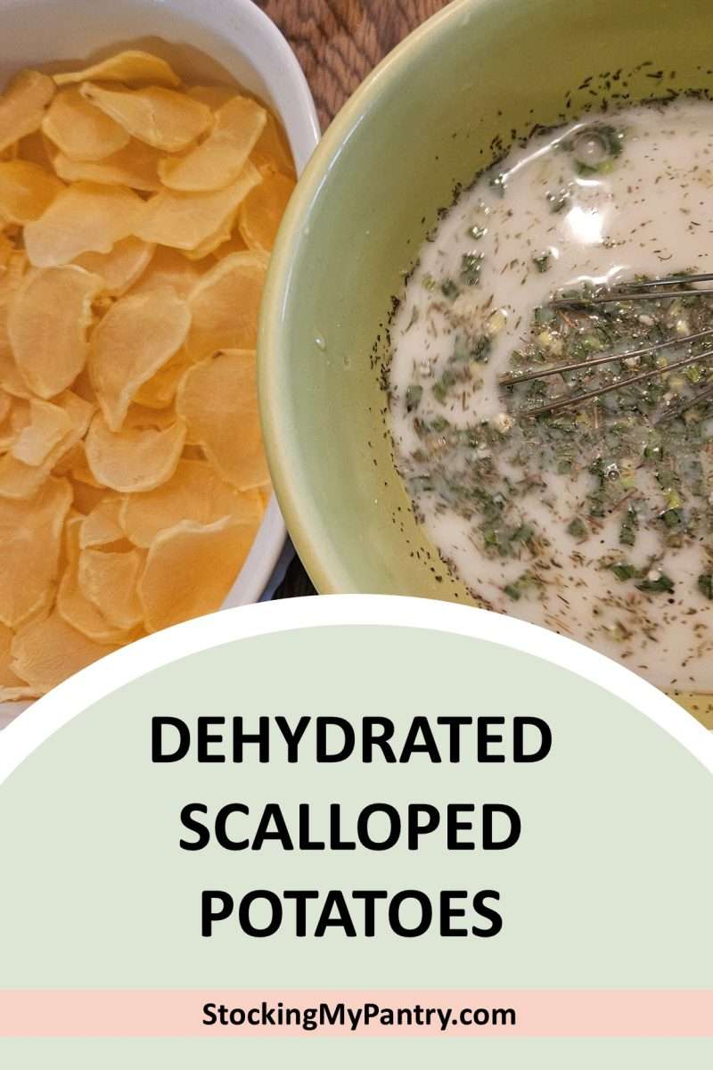 Easy Scalloped Potatoes with Dehydrated Potatoes - Stocking My Pantry
