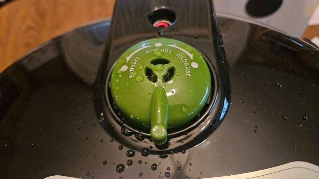 Nesco canner weight turned to airtight position
