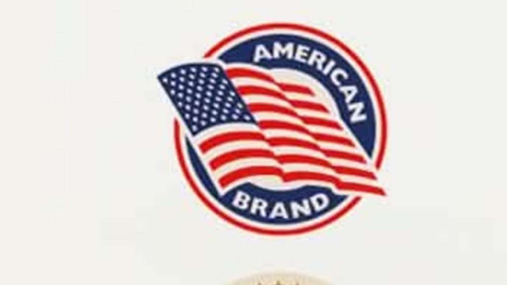 "American Brand" with an American flag that is found on ForJars canning lids.