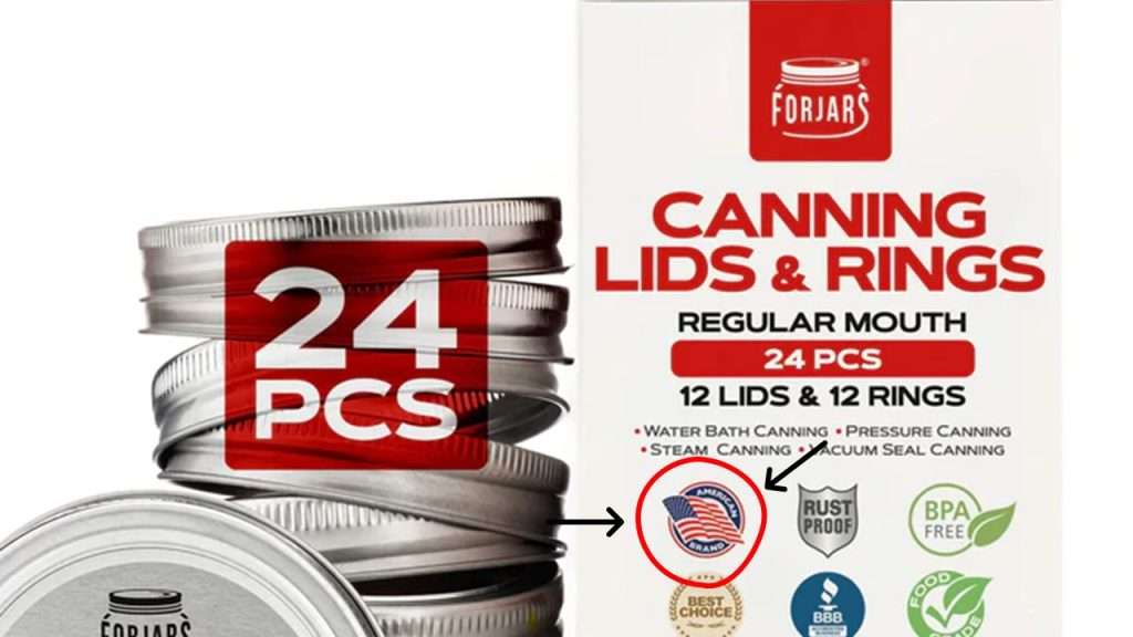 ForJars canning lids give the impression they are made in the USA.