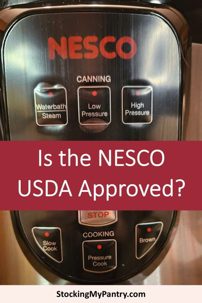 Is the Nesco canner USDA approved?